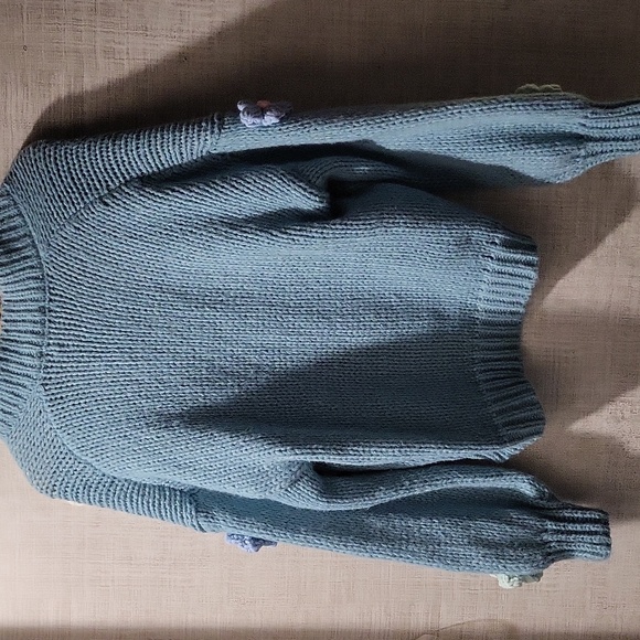 NWT, "by"Duchamp" "3'D, Daisy flower power sweater" 🦋🌼🦋 - Picture 11 of 16